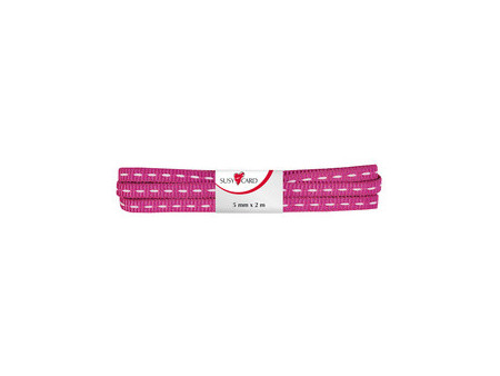 SUSY CARD Ruban cadeau 'ruban à points', 15 mm x 2 m, rose
