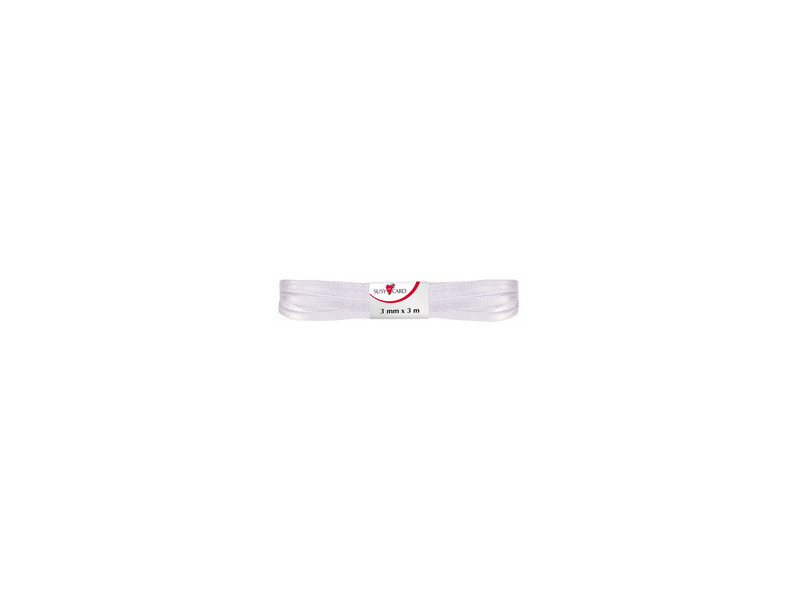 SUSY CARD Ruban cadeau 'double satin', 3 mm x 3 m, vert