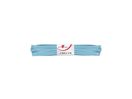 SUSY CARD Ruban cadeau 'double satin', 3 mm x 3 m, vert