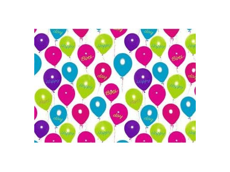 SUSY CARD Papier cadeau 'Happy Balloons', sur rouleau