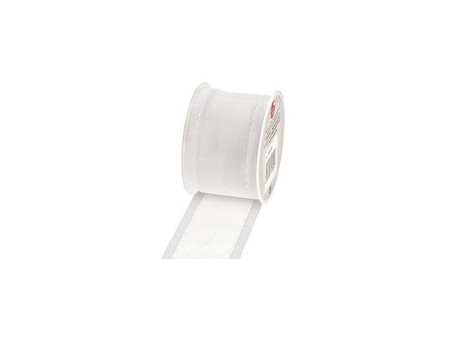 SUSY CARD Ruban cadeau sur bobine 'Korsika', blanc