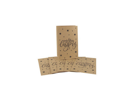 CACTUS Pochette cadeau de Noël 'X-mas', (L)100 x (H)160 mm