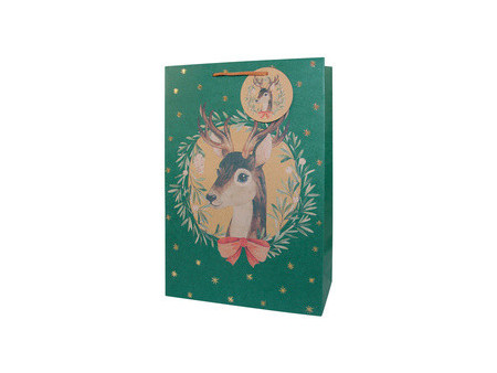 CACTUS Sac cadeau de Noël 'Chevreuil', grand