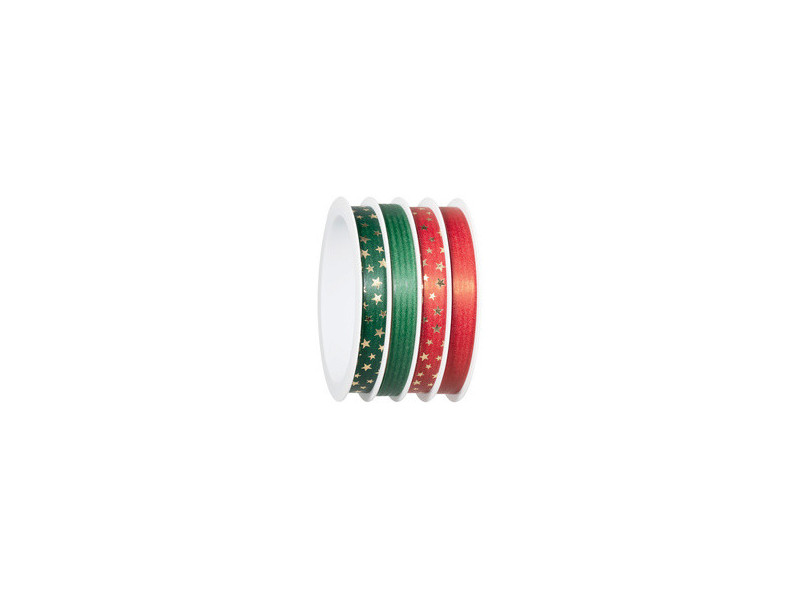 CACTUS Bolduc sur bobine multiple, 4 rubans, naturel