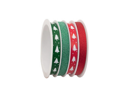 CACTUS Bolduc sur bobine multiple, pailleté, or/argent