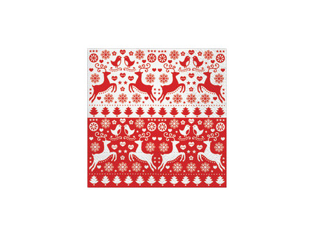 CACTUS Serviette à motif de Noël 'Décorations de sapin'