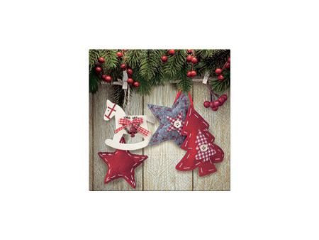 CACTUS Serviette à motif de Noël 'Cerfs'