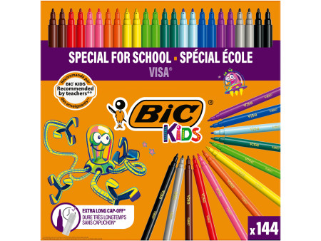BIC KIDS Feutre Kid Couleur medium, garniture de 144