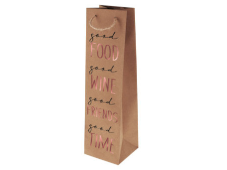 SUSY CARD Sac cadeau pour bouteille 'Good Wine'