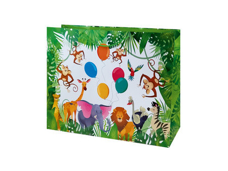 SUSY CARD Sac cadeau XXL 'Animaux de la jungle'