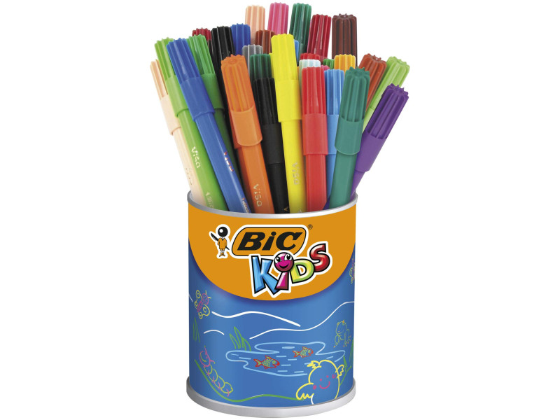 BIC KIDS Feutre Visa, boîte ronde de 36