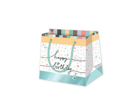 SUSY CARD Sac cadeau 'Happy Eco B-day Cake', petit