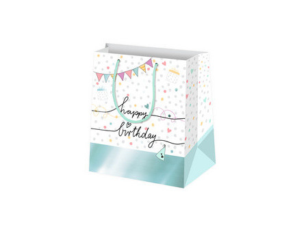 SUSY CARD Sac cadeau 'Happy Eco B-day Cake', petit