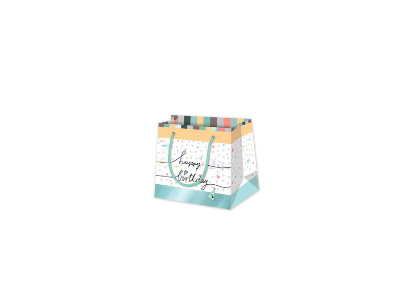 SUSY CARD Sac cadeau 'Happy Eco B-day Cake', moyen