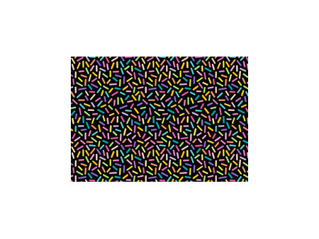 SUSY CARD Papier cadeau 'Sprinkles black', sur rouleau