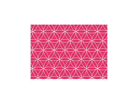 SUSY CARD Papier cadeau 'Fleurs de vie rouges', sur rouleau