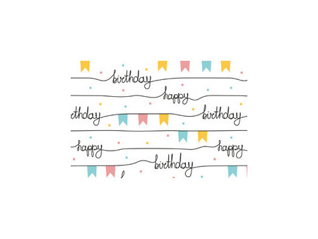 SUSY CARD Papier cadeau 'Guirlandes de fête', sur rouleau