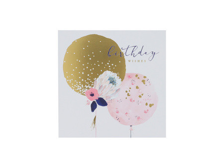 SUSY CARD Carte d'anniversaire 'Swan lake balloons'