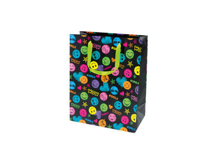 SUSY CARD Sac cadeau 'Smile black'