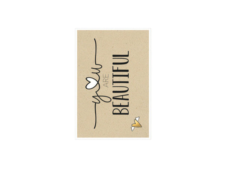 SUSY CARD Carte de voeux Bee yourself 'Petit coeur'