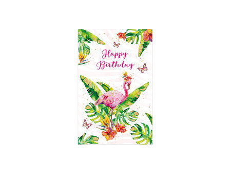 SUSY CARD Carte d'anniversaire Wish and Bloom 'Flamant rose'