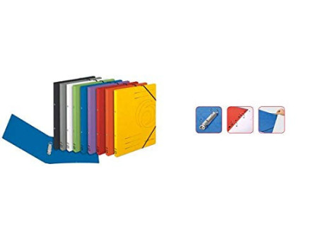 herlitz Classeur à anneaux easyorga, A4, carton