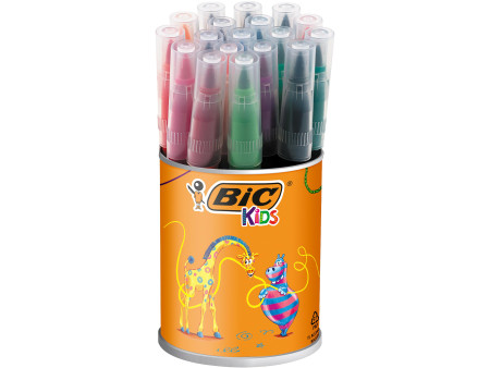 BIC KIDS Feutre Visaquarelle, boîte ronde de 18