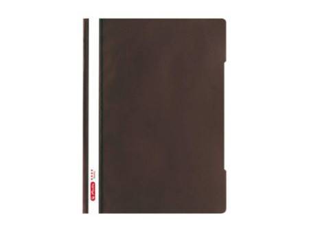 herlitz Chemise à lamelle 'Quality', A4, film PP, marron