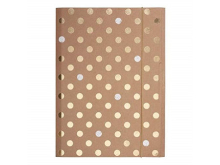 herlitz Chemise à élastiques Pure Glam, A4, carton kraft