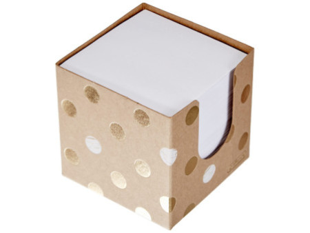 herlitz Boîte à bloc-note Pure Glam, 90 x 90 mm, brun