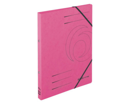 herlitz Classeur à anneaux easyorga, A4, carton, fuchsia