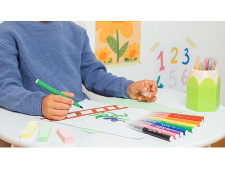 BIC KIDS Feutre Visaquarelle, boîte ronde de 18