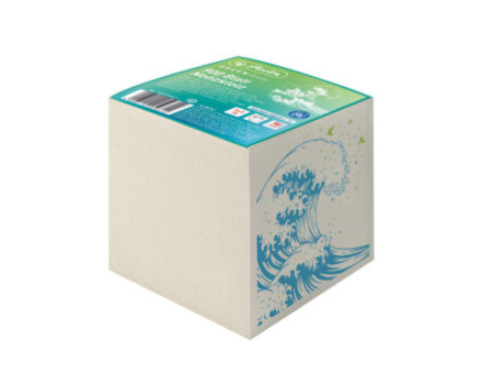 herlitz Cube de papier GREENline, 90 x 90 mm, 80 g/m2, gris