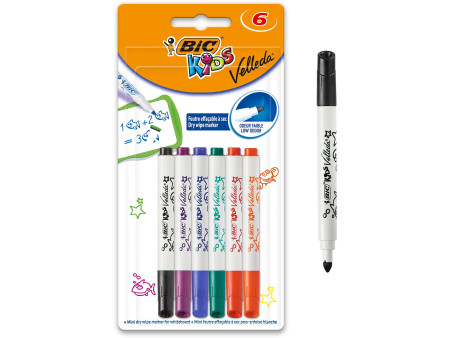 BIC KIDS Marqueur pour tableau blanc Velleda Mini, blister