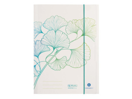 herlitz Chemise à rabats GREENline Ginkgo, A4