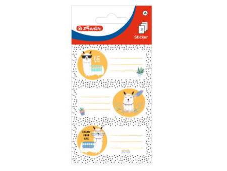 herlitz Étiquettes pour livres Lama, 76 x 35 mm