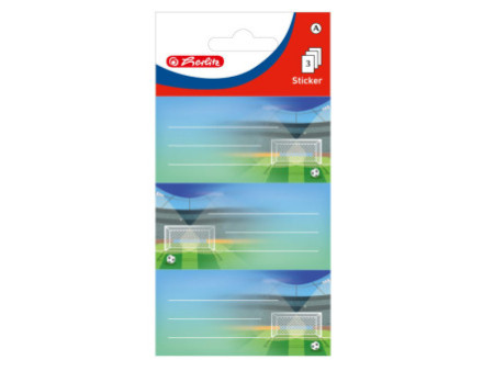 herlitz Étiquettes pour livres Football, 76 x 35 mm