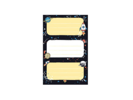 herlitz Étiquettes pour livres Space, 76 x 35 mm