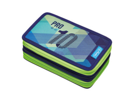 herlitz Etui scolaire triple 'Green Goal', 31 pièces