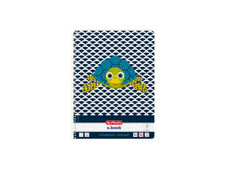 herlitz Cahier spiralé 'Cute Animals Zebra', A4, quadrillé