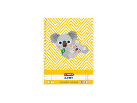 herlitz Cahier spiralé 'Cute Animals Zebra', A4, quadrillé