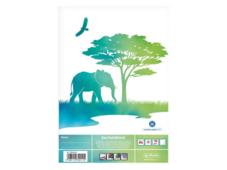 herlitz Bloc à dessin GREENline, A4, 20 feuilles