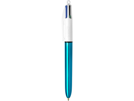 BIC Stylo à bille 4 Colours Shine, 0,32 mm, bleu