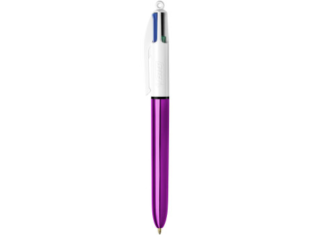 BIC Stylo à bille 4 Colours Shine, 0,32 mm, violet