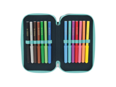 herlitz Étui scolaire TriCase 'Happy Lions', 31 pièces
