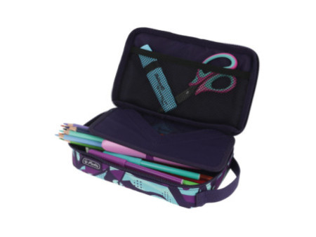 herlitz Trousse 2Go 'Camo Purple'