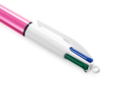 BIC Stylo à bille 4 Colours Shine, 0,32 mm, assorti