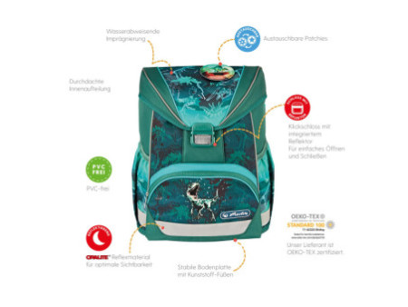 herlitz Cartable UltraLight Plus 'Green Rex'