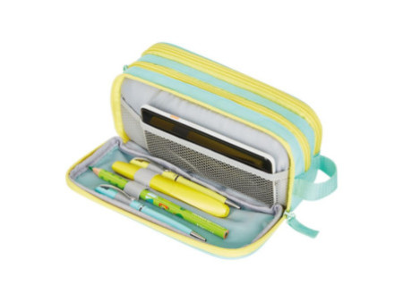 herlitz Trousse à deux compartiments université, menthe/