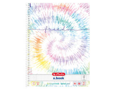herlitz Cahier à spirales New Batik 'Freedom', A4